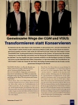Vorschauseite 1: Gemeinsame Wege der CGM und VISUS: Transformieren statt Konservieren
