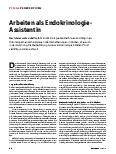 Vorschauseite 1: Arbeiten als Endokrinologie-Assistentin