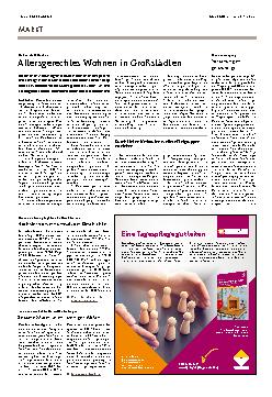 Vorschauseite 1: Umbau statt Neubau: Altersgerechtes Wohnen in Großstädten