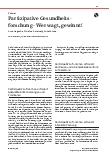 Vorschauseite 1: Partizipative Gesundheitsforschung – Wer wagt, gewinnt!