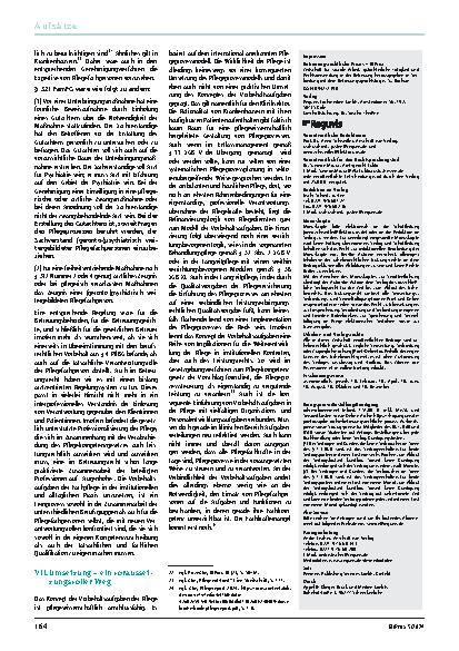 Vorschauseite 5: Vorbehaltsaufgaben gemäß § 4 Pflegeberufegesetz – Hintergründe, Regelung und Implikationen für die betreuungsrechtliche Praxis
