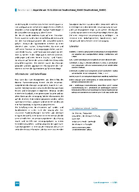 Vorschauseite 3: Zwischen den Stühlen: Interessenkonflikte im Case Management