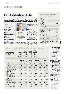 Vorschauseite 1: Die richtige Einstellung finden