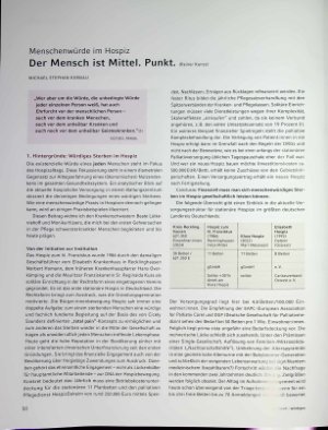 Vorschauseite 1: Menschenwürde im Hospiz Der Mensch ist Mittel. Punkt. (