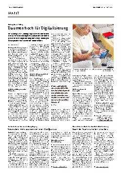 Vorschauseite 1: Daumen hoch für Digitalisierung