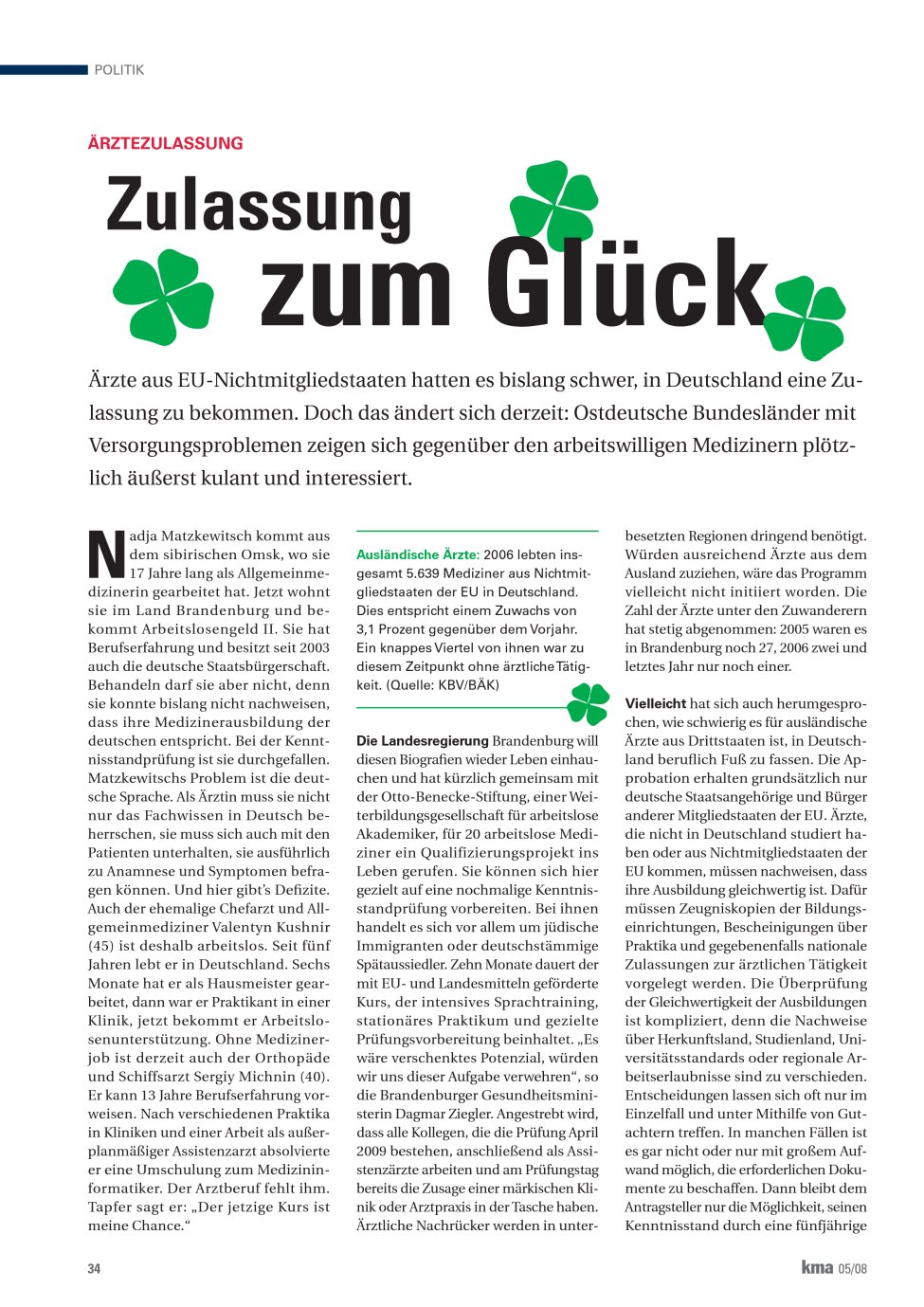 Vorschauseite 1: Zulassung zum Glück