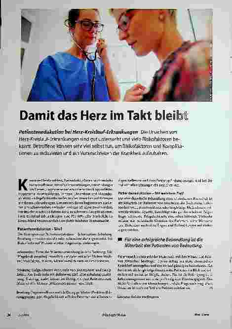 Vorschauseite 1: Damit das Herz im Takt bleibt