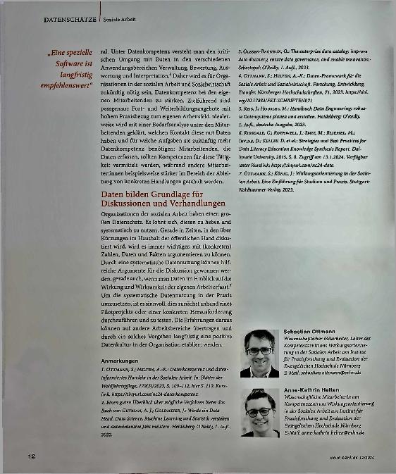 Vorschauseite 4: Der Datenschatz in der sozialen Arbeit muss gehoben werden.