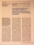Vorschauseite 1: Gesundheitskompetenz und Gesundheitsverhalten im Jugendalter: Ergebnisse einer bundesweiten Online-Befragung Jugendlicher