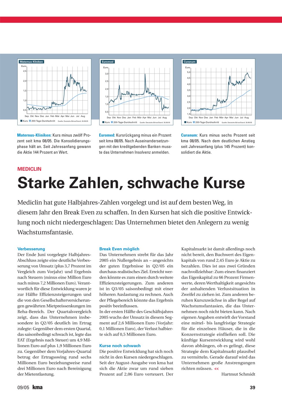 Vorschauseite 1: Starke Zahlen, schwache Kurse