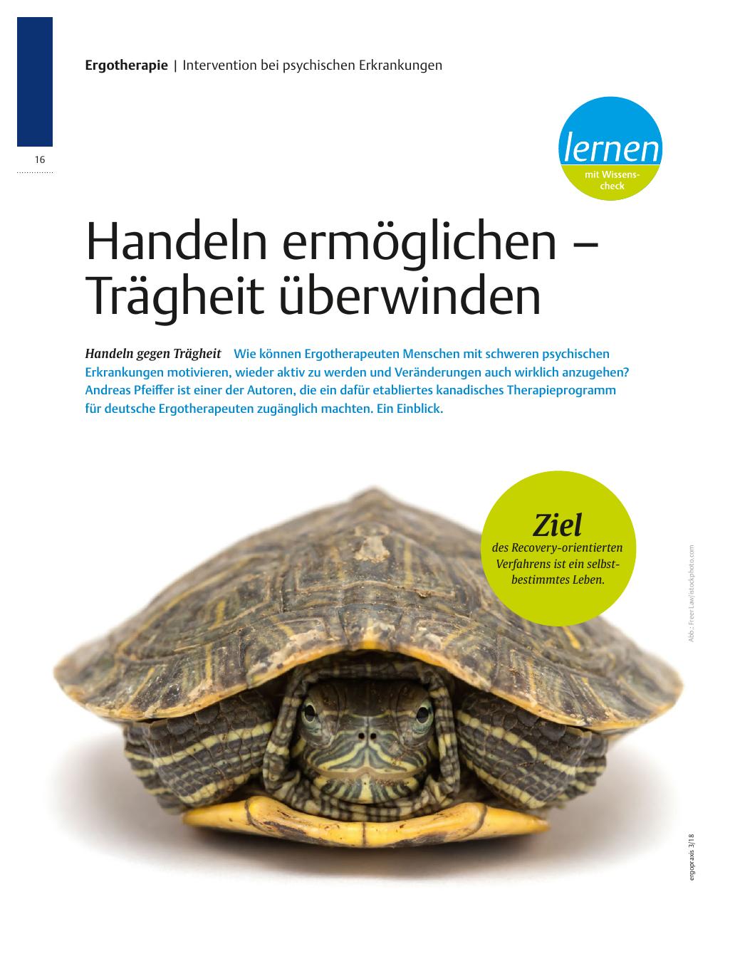Vorschauseite 1: Handeln gegen Trägheit ? Handeln ermöglichen ? Trägheit überwinden