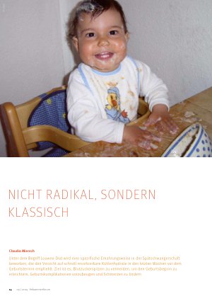 Vorschauseite 1: Nicht radikal, sondern klassisch