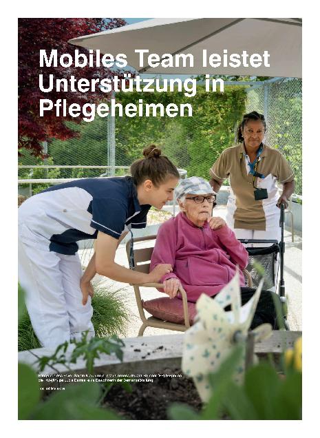Vorschauseite 1: Mobiles Team leistet Unterstützung in Pflegeheimen