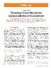 Vorschauseite 1: Pädagogisches Heilen bei sozialen Benachteiligungen