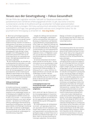 Vorschauseite 1: Neues aus der Gesetzgebung – Fokus Gesundheit