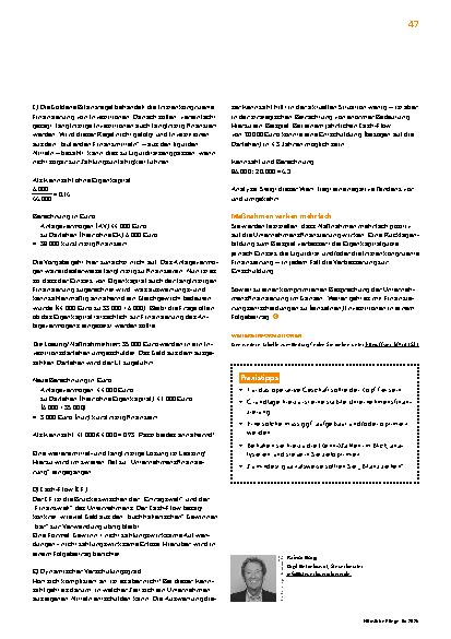 Vorschauseite 4: Stabile Finanzen statt Schieflage