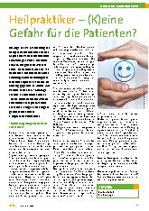 Vorschauseite 1: Heilpraktiker – (K)eine Gefahr für die Patienten?