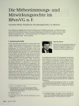 Vorschauseite 1: Die Mitbestimmungsund Mitwirkungsrechte im BPersVG n. F.