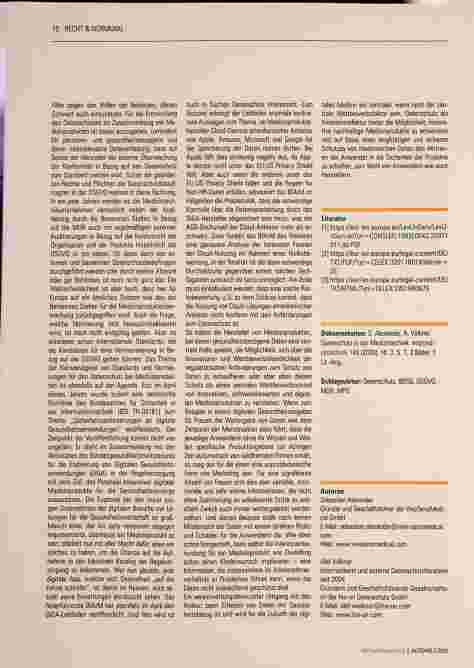 Vorschauseite 4: Datenschutz in der Medizintechnik
