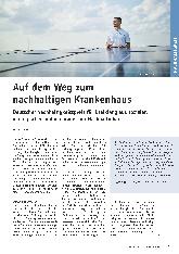 Vorschauseite 1: Auf dem Weg zum nachhaltigen Krankenhaus