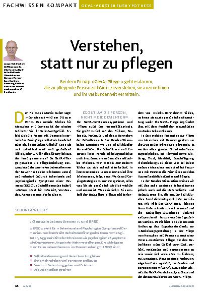 Vorschauseite 1: Verstehen, statt nur zu pflegen