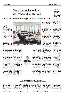 Vorschauseite 1: Stark und sicher - durch den Verband im Rücken