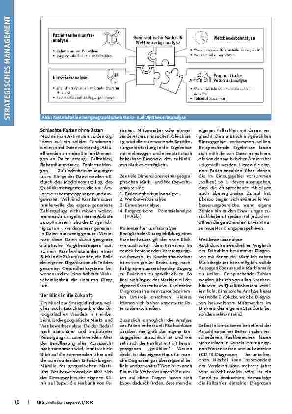 Vorschauseite 2: Die richtigen Entscheidungen treffen. Auch nach Corona brauchen Krankenhäuser Wegweiser für eine erfolgreiche Strategie.
