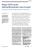 Vorschauseite 1: Bringt COVID-19 die Wirkstoffproduktion nach Europa? Der Generikamarkt zwischen Wettbewerb und Protektionismus