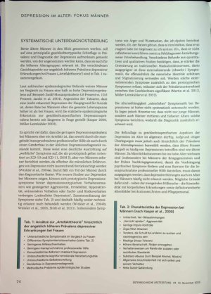 Vorschauseite 3: Depression im Alter Fokus Männer