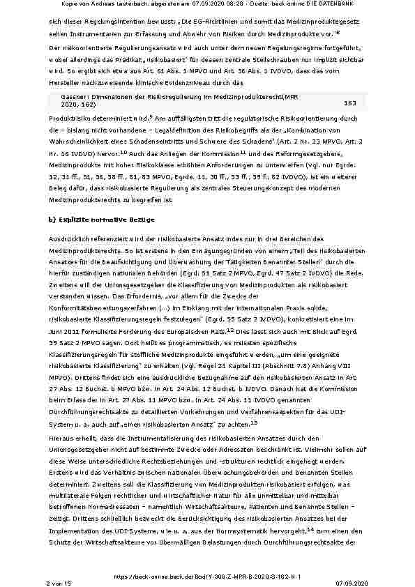Vorschauseite 2: Dimensionen der Risikoregulierung im Medizinprodukterecht