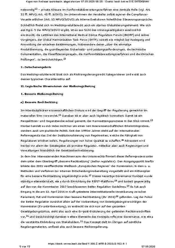 Vorschauseite 5: Dimensionen der Risikoregulierung im Medizinprodukterecht