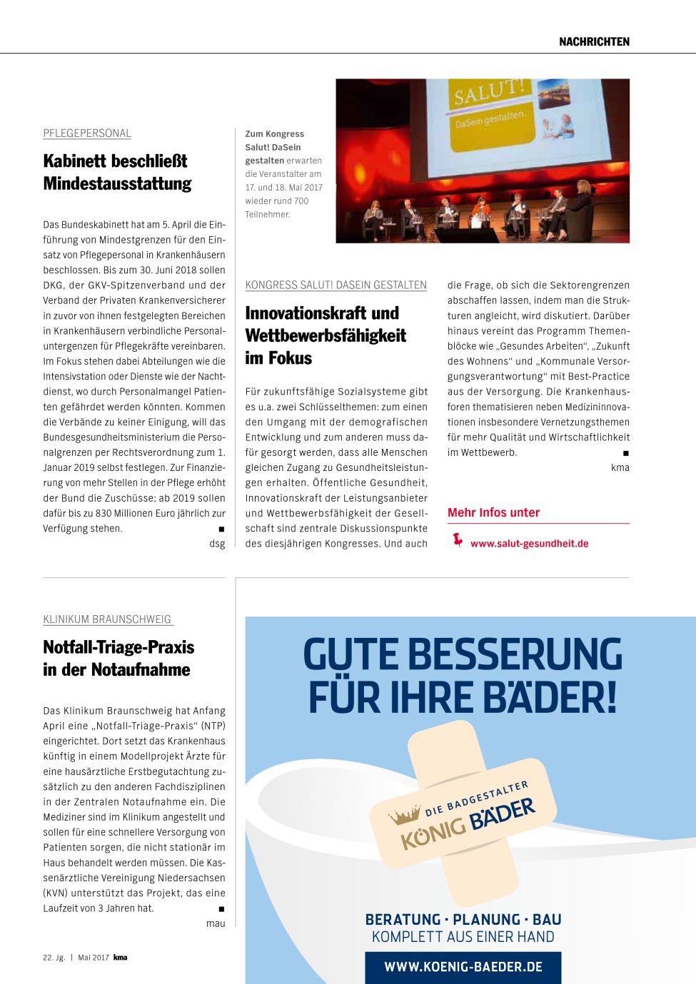 Vorschauseite 1: Klinikum Braunschweig: Notfall-Triage-Praxis in der Notaufnahme