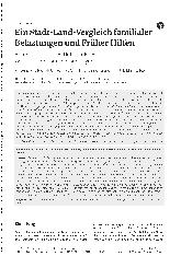 Vorschauseite 1: Ein Stadt-Land-Vergleich familiärer Belastungen und Früher Hilfen