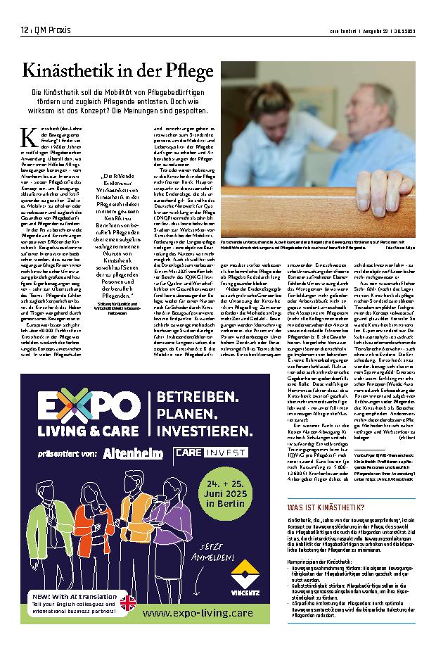 Vorschauseite 1: Kinästhetik in der Pflege