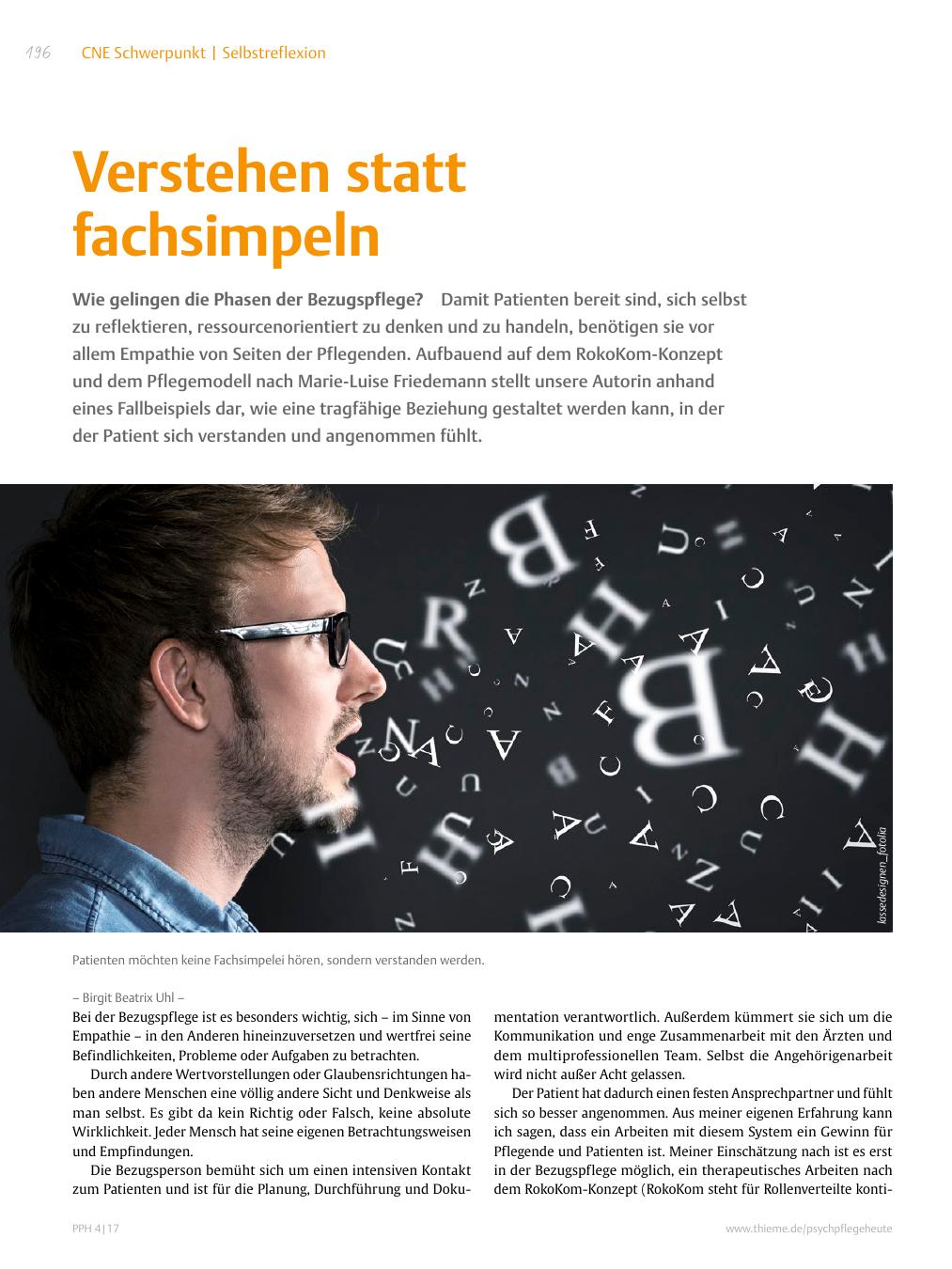 Vorschauseite 1: Verstehen statt fachsimpeln