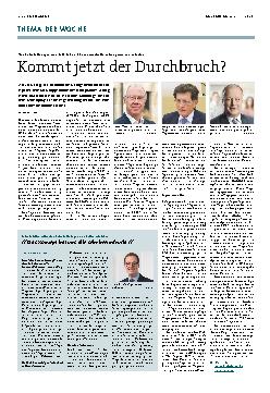 Vorschauseite 1: Kommt jetzt der Durchbruch?