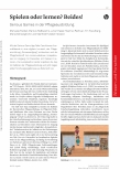 Vorschauseite 1: Spielen oder lernen? Beides! Serious Games in der Pflegeausbildung