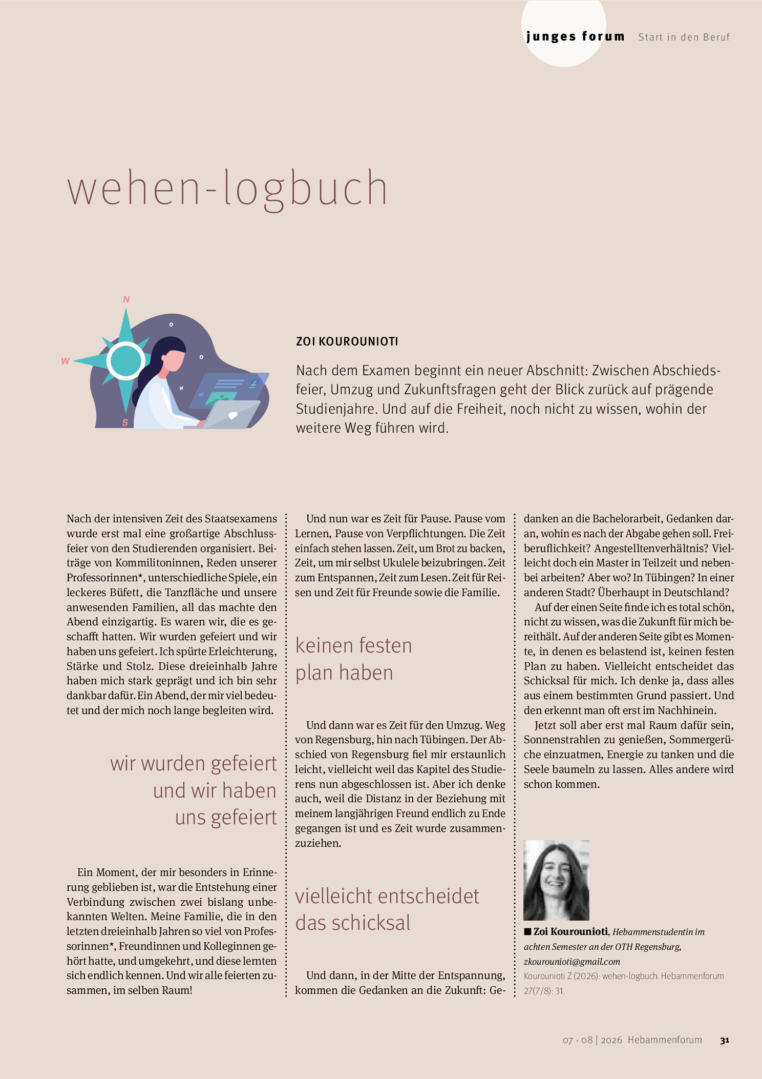 Vorschauseite 1: Wehen-Logbuch