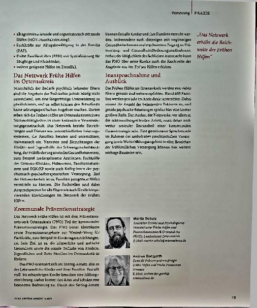 Vorschauseite 3: Vernetzung PRAXIS Frühe Hilfen im Netzwerk - Beispiel Ortenaukreis