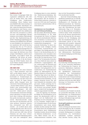 Vorschauseite 3: AKI – Definition, Früherkennung und Risikostratifizierung