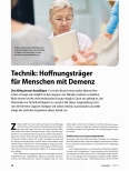 Vorschauseite 1: Technik: Hoffnungsträger für Menschen mit Demenz