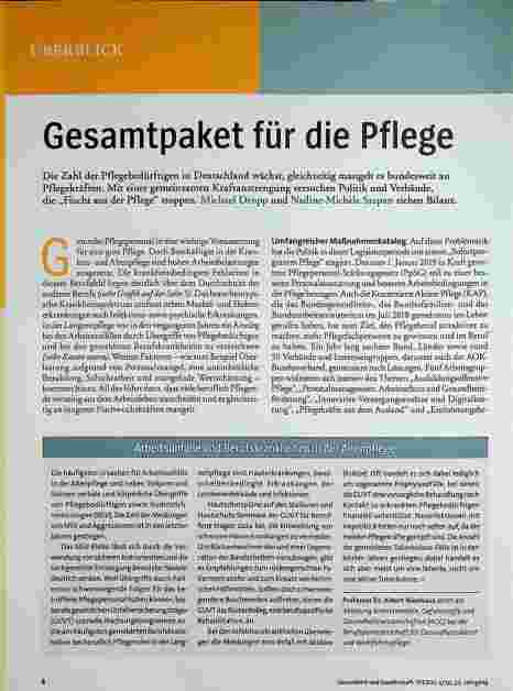Vorschauseite 1: Gesamtpaket für die Pflege