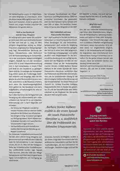 Vorschauseite 2: SHV tut sein Möglichstes, um die Hebammen zu unterstützen.