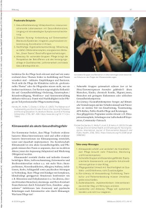 Vorschauseite 2: Pflege und Forschung Neues aus der Wissenschaft
