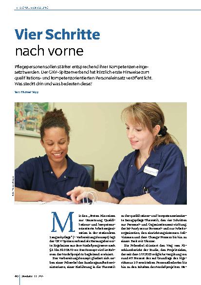 Vorschauseite 1: Vier Schritte nach vorne