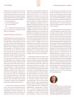 Vorschauseite 2: Wie Āsana-Praxis uns darin unterstützen kann, die »richtige« Haltung zu finden