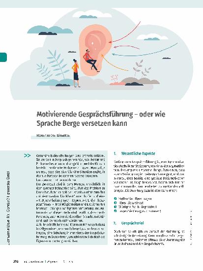 Vorschauseite 1: Motivierende Gesprächsführung - oder wie Sprache Berge versetzen kann