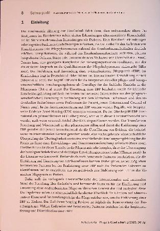 Vorschauseite 2: Evidenzbasierte Pflegepraxis im Krankenhaus* Fördernde und hemmende Faktoren bei der Implementierung und Dissemination