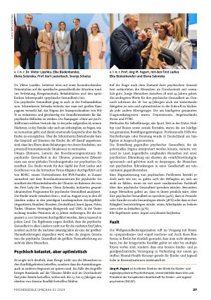 Vorschauseite 2: Ukrainisch-deutsche Konferenz über psychische Gesundheit, psychosoziale Unterstützung und Rehabilitation