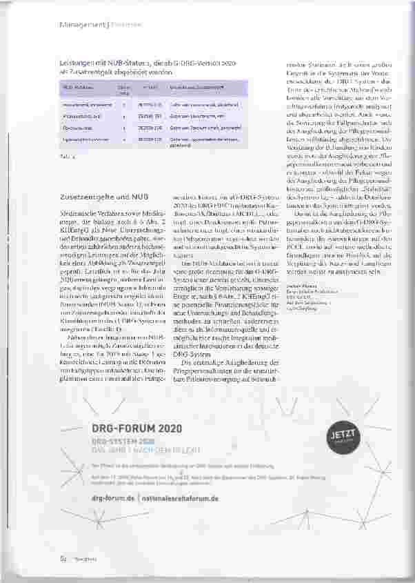 Vorschauseite 5: Umbau des G-DRG-Systems 2020 Pflegelos -> Umbau des G-DRG-Systems 2020 Pflegelose